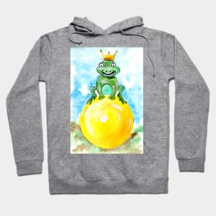 Frog Prince Watercolor Hoodie